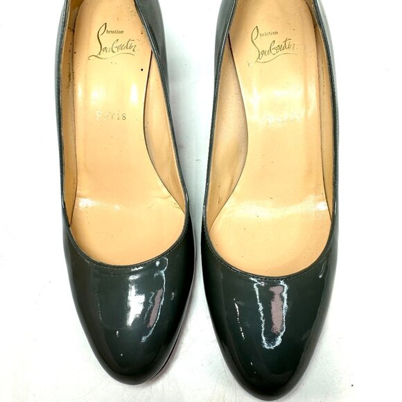 🌷❤️‍🔥FINAL SALE 🔥 NO OFFERS🌷💥Christian Louboutin Thick Heels Pumps 38.5 - Picture 4 of 8